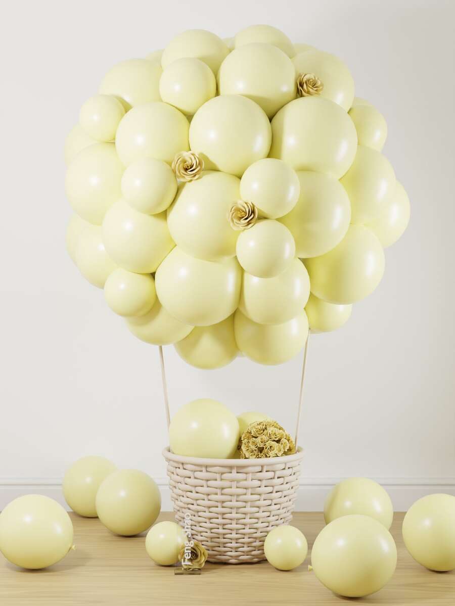 Pastel Yellow Balloons Different Sizes 36 18 12 10 5 Inch Light Yellow Thick Latex Balloon Arch Kit For Gender Reveal Shower Birthday Wedding Bridal Shower Easter Spring Sunflower Bee Party Decorations - View 1