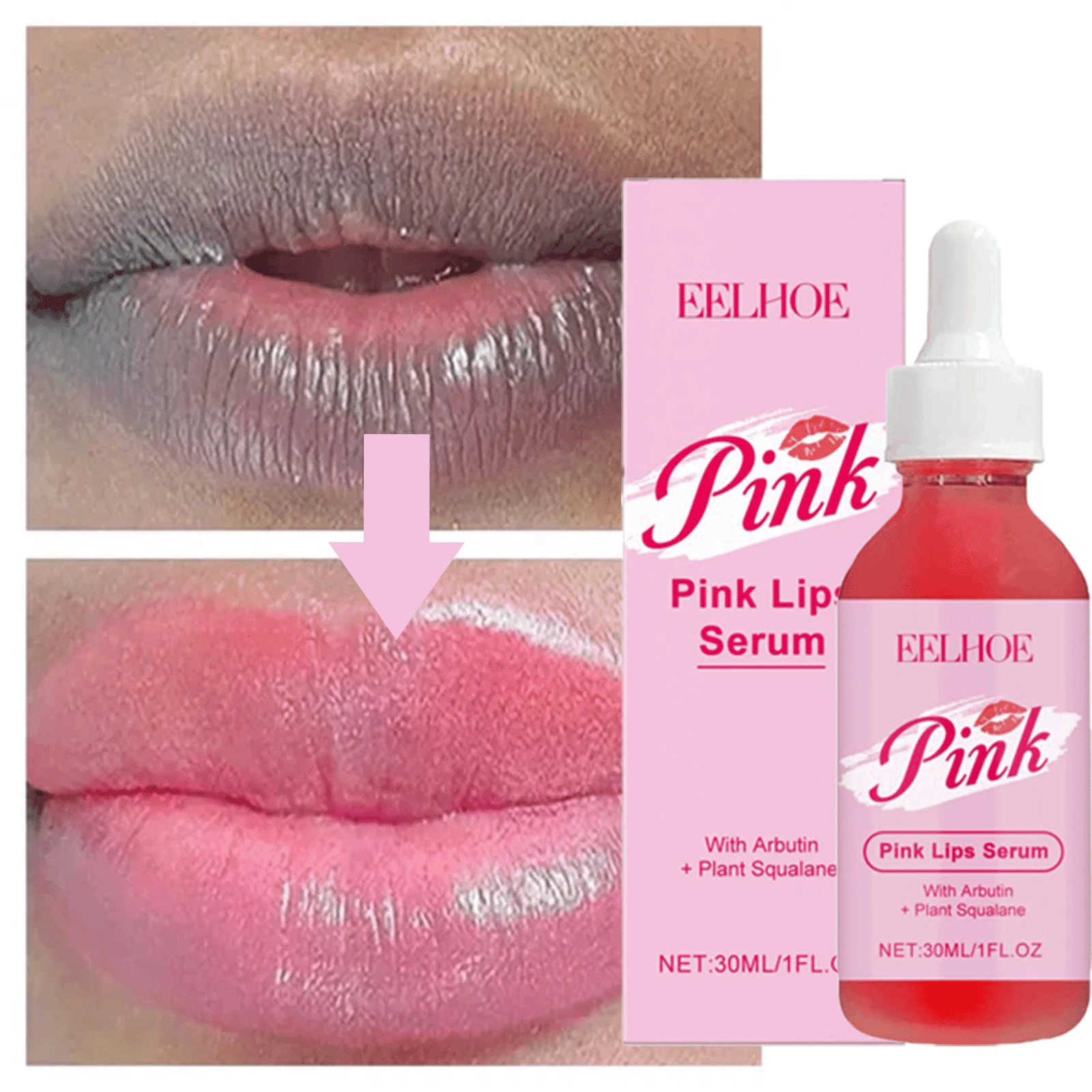 Bálsamo labial nutritivo y reparador EELHOE, adecuado para colores de labios oscuros, hidratante y reparador, exfoliante que mejora el color de los labios, unisex, cuidado de labios de invierno - Insípido - Ver 1