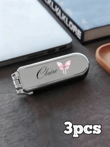 Customized Name Air Cushion Massage Comb, Travel Comb, Folding Comb With Integrated Mirror, Personalized Air Cushion Hair Brush, Customized Portable Travel Comb, Mini Comb (Wedding Gift For Friends, Her, Grandparents) - Multicolor - View 12