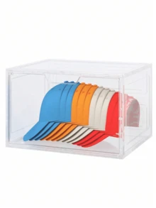 Caja De Zapatos 100% De Acrilico Con Imán Abre Frontal Transparente - Ver 3