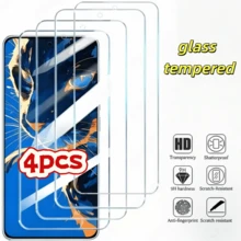 4片裝高畫質鋼化玻璃螢幕保護貼，適用於 Galaxy A13/A14 5G/A23/A34/A54/S24 FE/A5/A35/A15/A05s/S23 FE/S24FE/A06/A36/A56/A26 等機型，防刮耐磨、邊緣圓滑、防碎裂、無氣泡、高透明度 - 無色 - 查看 1