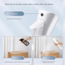 1个多功能高压连续喷雾瓶，超细喷雾，面部保湿，美发沙龙，园艺，塑料喷雾瓶，园艺工具，美发工具，美发配件套装 - 彩色 - 查看 2