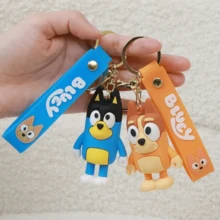 Hasbro 1件裝 Family Bingo Friends 鑰匙圈禮品，卡通聖誕裝飾收藏鑰匙圈組－Coco、藍色狗狗，派對小禮品、派對配件、裝飾包掛飾與收藏品，動漫包掛飾、汽車鑰匙圈禮品袋，可愛高品質迷你公仔 - 彩色 - 查看 5