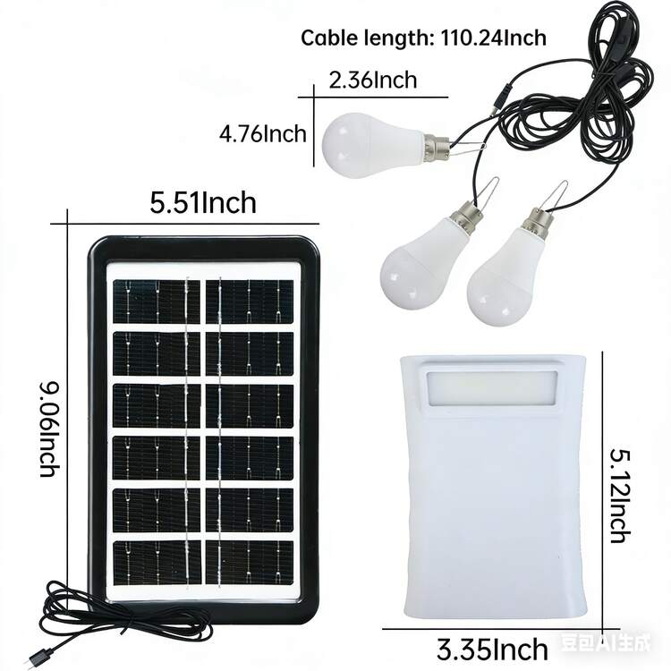 Batterie de secours rechargeable Len, 4 niveaux de gradation, kit d'alimentation de secours multifonction avec rallonge de 3 mètres, prise en charge de la charge solaire, charge multi-ports (charge de téléphone + alimentation de 3 lampes simultanément), charge rapide Type-C, crochet dissimulé, éclairage lumineux haute transparence, batterie longue durée, essentiel pour les pannes de courant, le camping en plein air, les étals de marché nocturne - Offres groupées - Voir 2