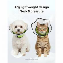 Elizabethan Collar For Dogs, Adjustable, Post-Operative Protective Soft Collar, Universal Collar For Dogs And Cats, Prevents Licking And Biting, Suitable For Small To Medium-Sized Cats And Dogs, Universal Pet Collar. - Multicolor - View 3