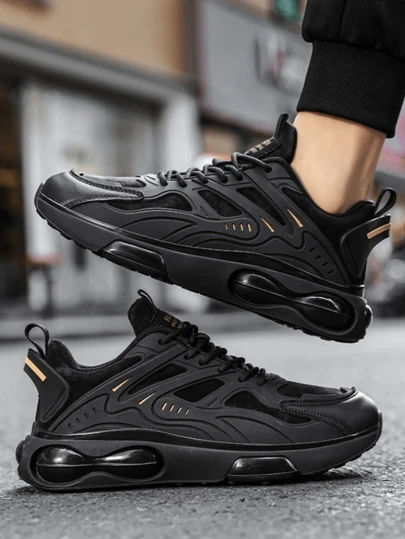 Zapatillas Deportivas Casuales Versátiles Al Aire Libre.Zapatos casuales con suela gruesa negra, Nuevas zapatillas deportivas para hombre.antideslizantes y duraderos, zapatos cómodos para correr al aire libre.Zapatillas deportivas transpirables de malla para hombres,Ideales Para El Uso Casual Y Corre