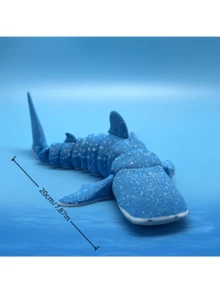 3D打印可活动锤头鲨玩具 - 关节灵活，缓解压力，桌面装饰 | 充满活力的海洋动物礼物，适合上班族和鲨鱼爱好者 - 彩色 - 查看 16