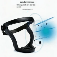 2pcs Super Protective Face Shield,Anti Fog Mask,Adult Clear Face Shield,Plastic Face Mask - A - View 2