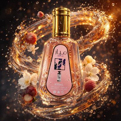 LATTAFA Mayar Rose Eau De Parfum 50ML For Women – Floral Fruity Musk Fragrance, Lychee, Raspberry, White Rose & Vanilla