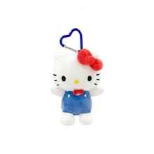 官方 Sanrio Hello Kitty 系列毛絨鑰匙圈/包包掛飾，超柔軟蓬鬆，美化您的包包，理想的包包配件禮物，適合粉絲玩樂、房間裝飾與展示，也是可愛的背包配件 - 彩色 - 查看 14