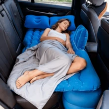 Portable  PVC Flocked Inflatable Car Bed, Rectangular Air Mattress For SUV Travel Camping With Storage Bag And Repair Kit, Ideal Car Accessories And Camping Gear, Perfect Christmas Gift - Car Inflatable Bed (including Accessories) - View 10