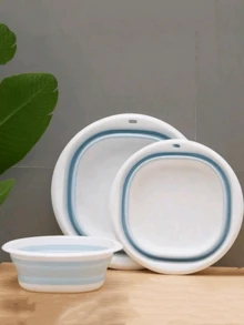 Bañera plegable para mascotas, bañera pequeña para perros con drenaje, lavabo, cesta de lavandería, bañera para gatos y perros - Multicolor - Ver 1