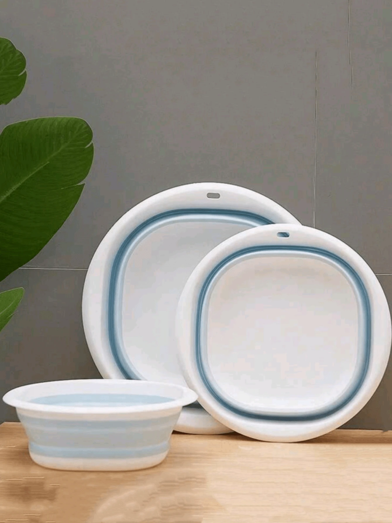 Bañera plegable para mascotas, bañera pequeña para perros con drenaje, lavabo, cesta de lavandería, bañera para gatos y perros - Multicolor - Ver 1