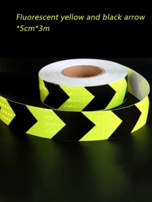 Reflective Arrow Safety Tape - Waterproof High-Visibility Auto & Truck Warning Strip Self-Adhesive Honeycomb Reflective Tape For Vehicle & Road Safety - A - View 14