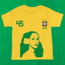 Brazilian Popular Music (MPB) Classics T-Shirt, Fan Style, 100% Cotton, Premium Print - 黃色 - 加爾科斯塔 - 查看 2