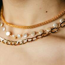 GIGI 3-NECKLACE SET - PREMIUM PLATING (CHOOSE PLATING COLOR) - Gold - View 2
