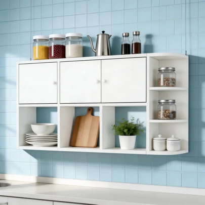 Estantes Flotantes Repisas De Pared Almacenamiento Para Sala Cocina