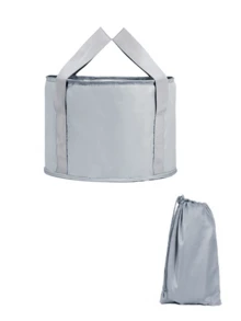 Bồn ngâm chân mini gấp gọn di động, làm từ vải nhiệt 5 lớp dày, lớp ngoài bằng canvas chống thấm nước chống mài mòn + lớp trong chống rò rỉ thân thiện với da, bền bỉ và giữ nhiệt tốt - Xem 14