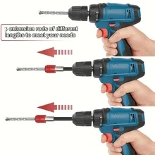 Heavy Duty Magnetic Hex Shank Extension Bar - Featuring A Quick-Release Design, Durable Chromium Vanadium Steel Construction, With A Socket Adapter, Ergonomic Red Handle, And Rugged Durability. Suitable For Use With Power Drills, Tools, Screw And Nut Removal, Industrial Equipment Disassembly, DIY Projects, Automotive Repair, And Hard-To-Reach Areas. - Multicolor - View 8