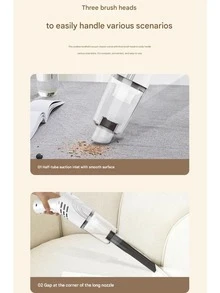 Máy hút bụi cầm tay không dây (kết hợp thổi và hút), máy hút bụi di động cho ô tô, máy thổi điện 3 tốc độ, thích hợp cho gia đình và ô tô, có thể sử dụng cho ô tô, nhà bếp, ghế sofa, phòng học và phòng ngủ, v.v. - Máy hút bụi - Xem 11