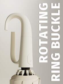 1 pieza Paraguas automático a prueba de viento, 24 varillas, tela impermeable de alta densidad, paraguas plegable automático inverso - Asa con anillo giratorio - Asa de transporte fácil - Paraguas de viaje compacto - Protección contra la lluvia y los rayos UV, UPF50+, revestimiento negro anti-UV, apertura/cierre con un solo toque - Multicolor - Ver 7