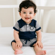 Baby Boys Sets - Navy Blue - View 1