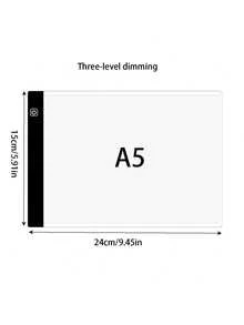 Mesa de luz A5/A4/A3 LED para fotocopiado, tablero de dibujo para estudiantes, mesa de copia con transmisión de luz, brillo ajustable, tablero de copia, juguetes de pintura - A - Ver 13
