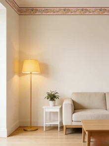 粉色图案自粘式PVC防水踢脚线卧室客厅墙面装饰条可裁剪 - 粉紅色 - 查看 3