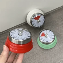 1 st mekanisk timer i rostfritt stål, bakpåminnelse, tidshanteringsväckarklocka för hemmabruk - Multifärgad - Visa 3