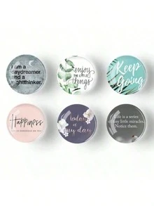 12pcs/6pcs/3pcs Random Set Inspirational Phrase Refrigerator Magnets, Perfect Fridge Decor, Holiday Gift & Graduation Gift & Back To School Gift - Multiple Styles - View 7