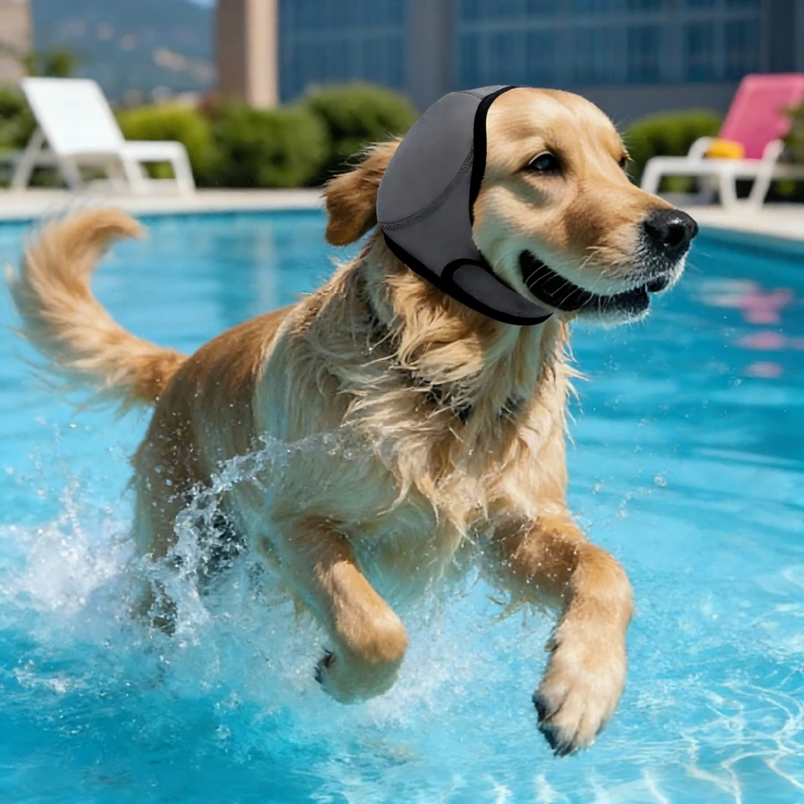 Waterproof Dog Ear Covers, Suitable Even For Mischievous Puppies. Just Place And Press, No Need To Pull Or Lure With Food.