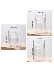1pc Transparent Plastic Cookie & Candy Jar - Sealed Plastic Storage Container, Suitable For Kitchen, Party And Gifts - Transparent - View 11