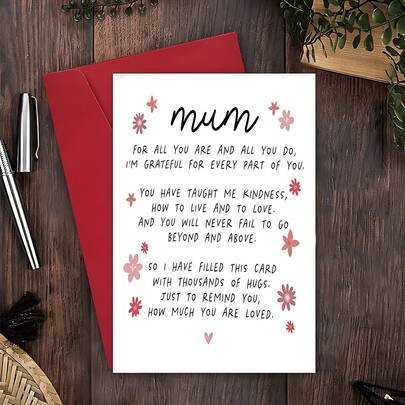 Mother's Day Greeting Card, Cute Mother's Day Card, Happy Mother's Day Card, Mother's Day Gift, Home & Living/Holiday Party Supplies/Party Accessories/Invitations & Announcements