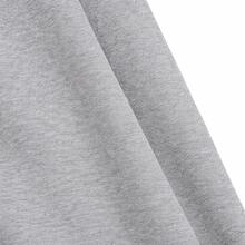 Women's Wide Leg Sweatpants, Plain Cotton, Casual, Lined, For Training, Streetwear - 灰色 - 查看 5