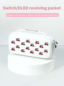 1个可爱樱桃图案Switch保护套，兼容Switch 2 (2025)，适用于Switch OLED/Switch NS，可收纳，保护套，电池延长版游戏机配件，送给Switch玩家的最佳礼物 - 彩色 - 查看 13