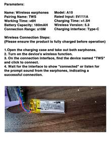 GENAI Wireless Earphones, Wireless HiFi Stereo Earphones With ENC Noise Cancelling Microphone, Long Battery Life In-Ear Wireless 5.3 Sports Earphones For Android IOS - Multicolor - View 10
