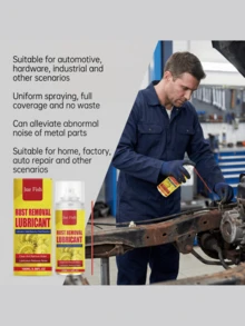 JUE FISH Rust Remover Spray, Gentle Cleaning For Machine Parts, Metal Rust Removal And Brightening, Multi-Purpose Spray - Liquid - View 7
