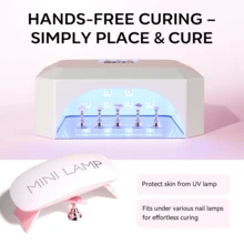 1 Set Magnetic Fake Nail Display Stand, Practice Artificial Nail Holder With Double-Sided Adhesive, Suitable For Home DIY Beginners And Nail Salons - Multicolor - View 4