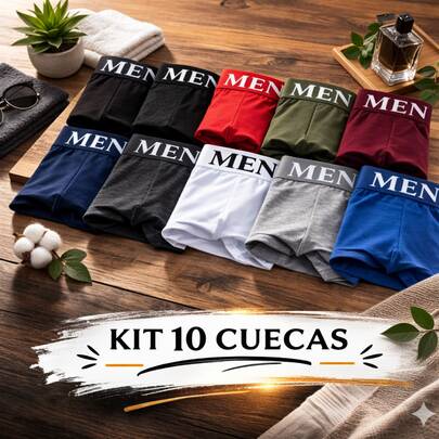 Kit 10 cueca box Masculina Premium box  boxer Confortavel ou kit 4 unidades