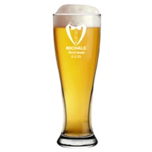 1 件 16 盎司/473 毫升个性化伴郎啤酒杯 - 可定制文字和图形设计，可重复使用的透明玻璃饮具，非常适合婚礼或订婚派对、啤酒品尝和庆祝活动、婚礼派对玻璃器皿 | 时尚玻璃器皿，多功能，定制，个性化，独特，家庭，花园，办公室，周年纪念日，情人节，母亲节，生日，父亲节，毕业典礼，婚礼，乔迁 - 多色 - 查看 8