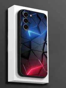 1个时尚创意光束技术防摔防滑黑色手机壳，兼容三星Galaxy A04e/A05s/A13/A14/A15/A34/A35/A50/A52/A53/A54/S21/S22/S23/S24/S25/S25 Ultra，国际版，非国内版 - 黑色 - 查看 6