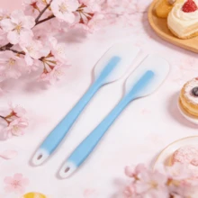 8.2-Inch Heat Resistant Non-Stick Silicone Baking Spatula, Kitchen Utensil, Dishwasher (Lime/Light Blue, 2/4/6 Pcs Set) - Baby Blue - View 16