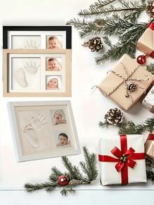 Baby Handprint & Footprint Clay Mold Kit, Newborn Infant Foot Hand Print Keepsake Memorable Gift With Frame, Includes Clay And Frame - Multicolor - View 7