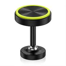 Giá đỡ điện thoại từ tính cho ô tô, vòng phát sáng màu xanh lá cây huỳnh quang, xoay 360°, bề mặt chống trượt, giá đỡ định vị dán trên bảng điều khiển. - A - Xem 10