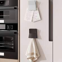 1/2个简易壁挂式洗面奶/牙膏收纳架，厨房毛巾和抹布挂架，壁挂式小夹子 - 查看 2