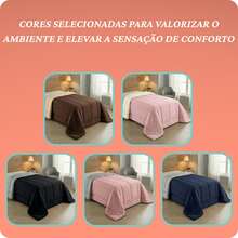 Single-Size Reversible Comforter, 400 Thread Count, Soft Touch, Thick Fabric, Comfortable, Warm, Premium Quality. - 海軍藍-灰色 - 查看 5