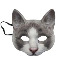 1PC Halloween Carnival Easter Festival Animal Cosplay Costume Cat Masks - Multicolor - View 7