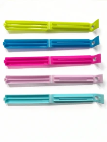 7.5cm Sealing Clips, Snack Freshness Clips, Tea Powder Milk Kitchen Food Bag Sealing Clips, Plastic Food Clips Wedding Party Gift Bags - Multicolor - View 4