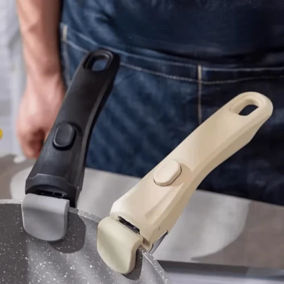 مقبض قابل للفصل مناسب لجميع أدوات الطهي، أداة مطبخ منزلية، أداة قابلة للحمل للتخييم في الهواء الطلق