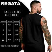 Men's Tank Top, Macho Style, Brazil, Gym, Workout, Fitness T-Shirt, Streetwear - Negro - Ver 5